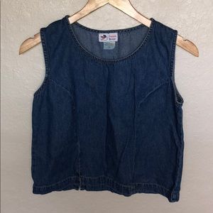 Denim Crop Top